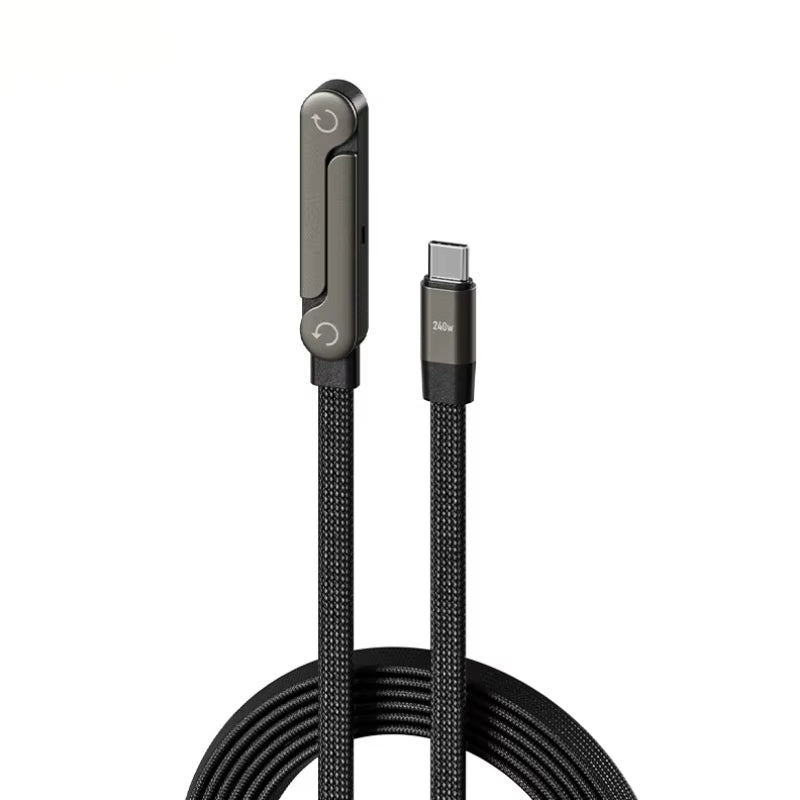 Foldable 240W Fast Charging Data Cable Phone Holder Fast Charging Phone Tablet Foldable Holder 2-In-1 for Iphone 15 17 Andriod