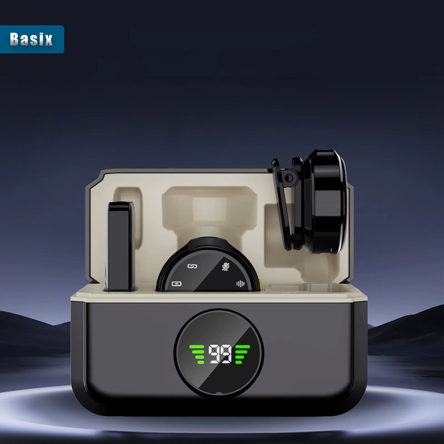 2.4G Plug and Play Chip Wireless Lavalier Mic with Charging Case Lavalier Microphone Wireless for Iphone