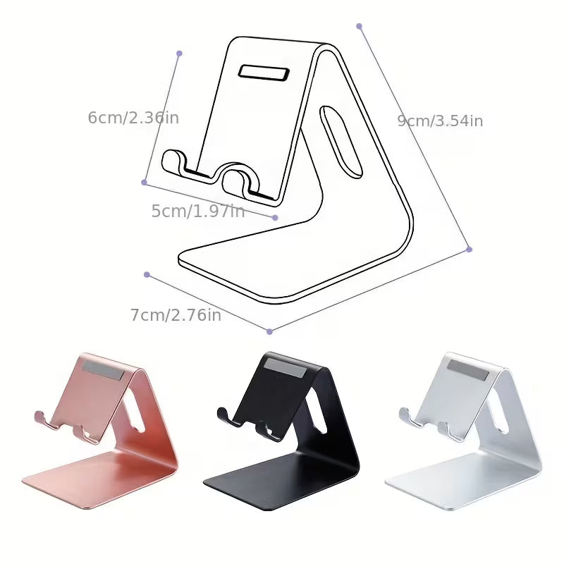Aluminum alloy phone stand for iPhone, Samsung & all smartphones