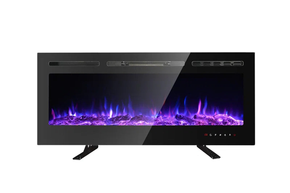 Eulala  Black Electric Fireplace with 5000 BTU