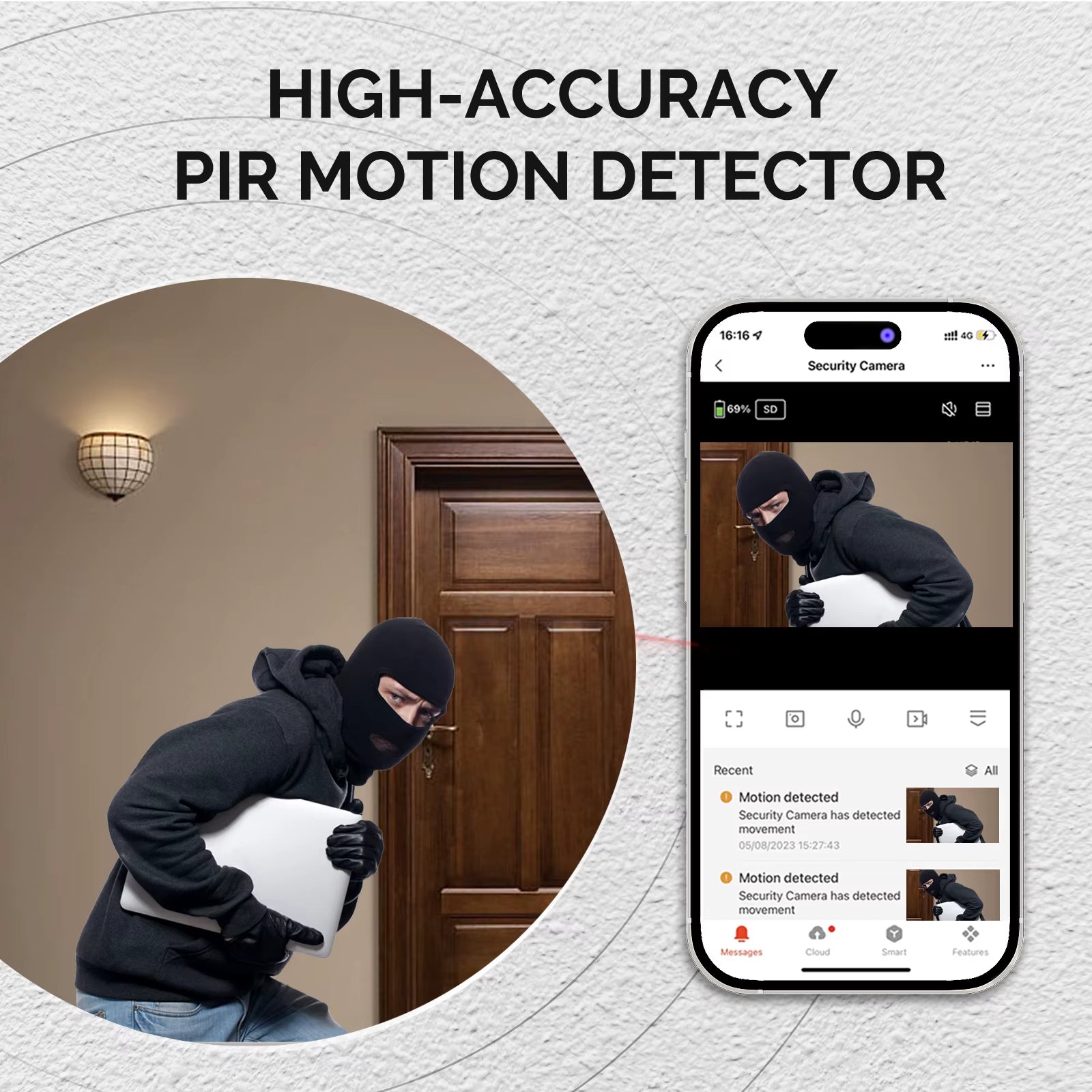 RAISE Tuya Smart Doorbell Camera and 4" Smart Home Control Panel, Home Security System, Linux System