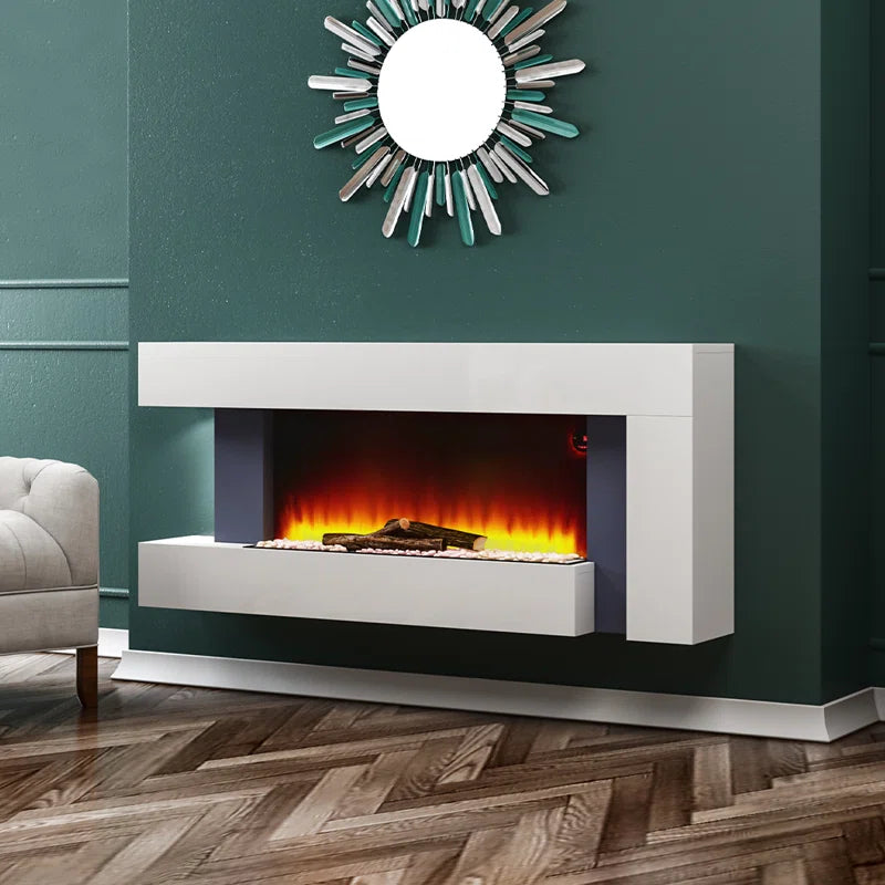 Klingbeil 132Cm W Freestanding Electric Fireplace Mantel