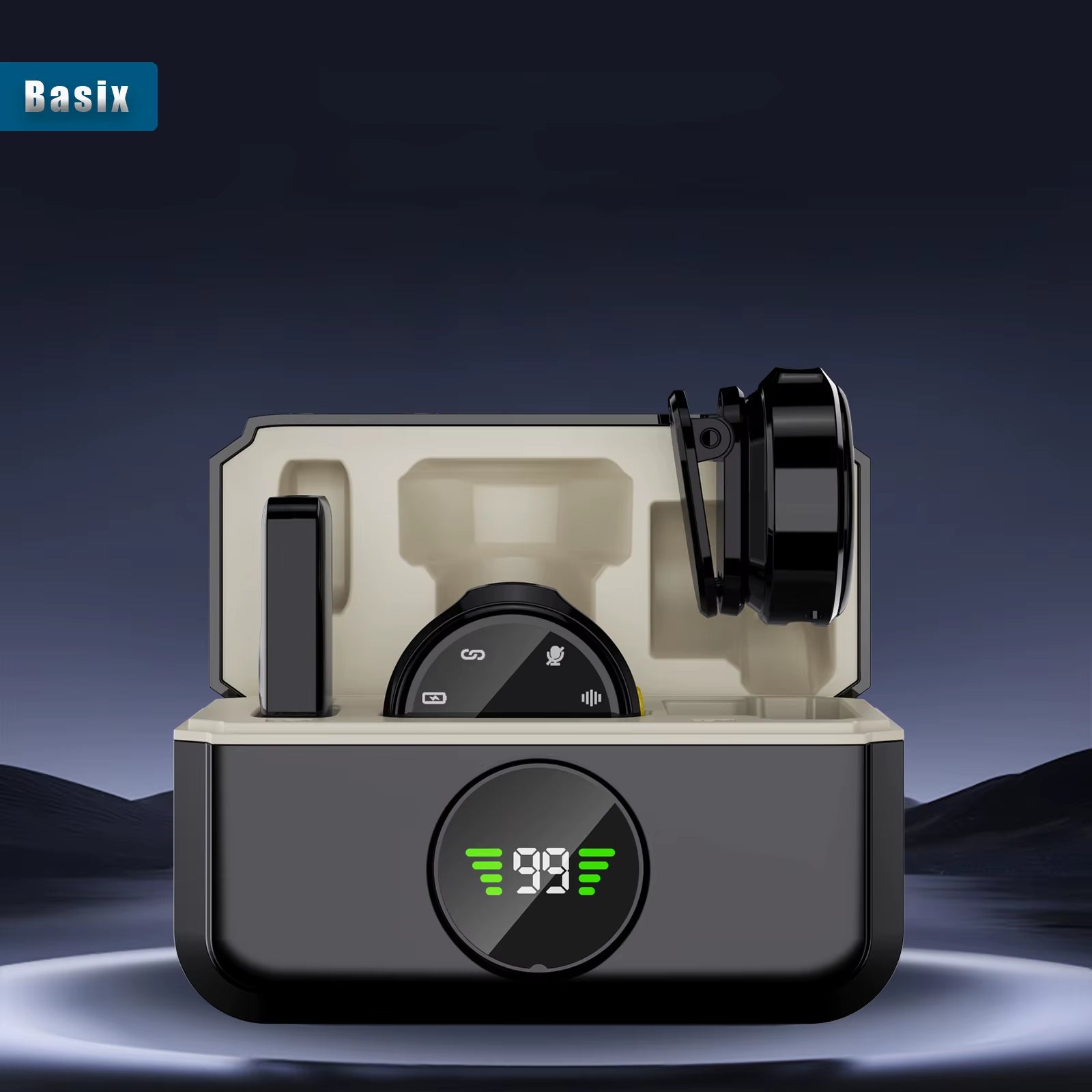 2.4G Plug and Play Chip Wireless Lavalier Mic with Charging Case Lavalier Microphone Wireless for Iphone