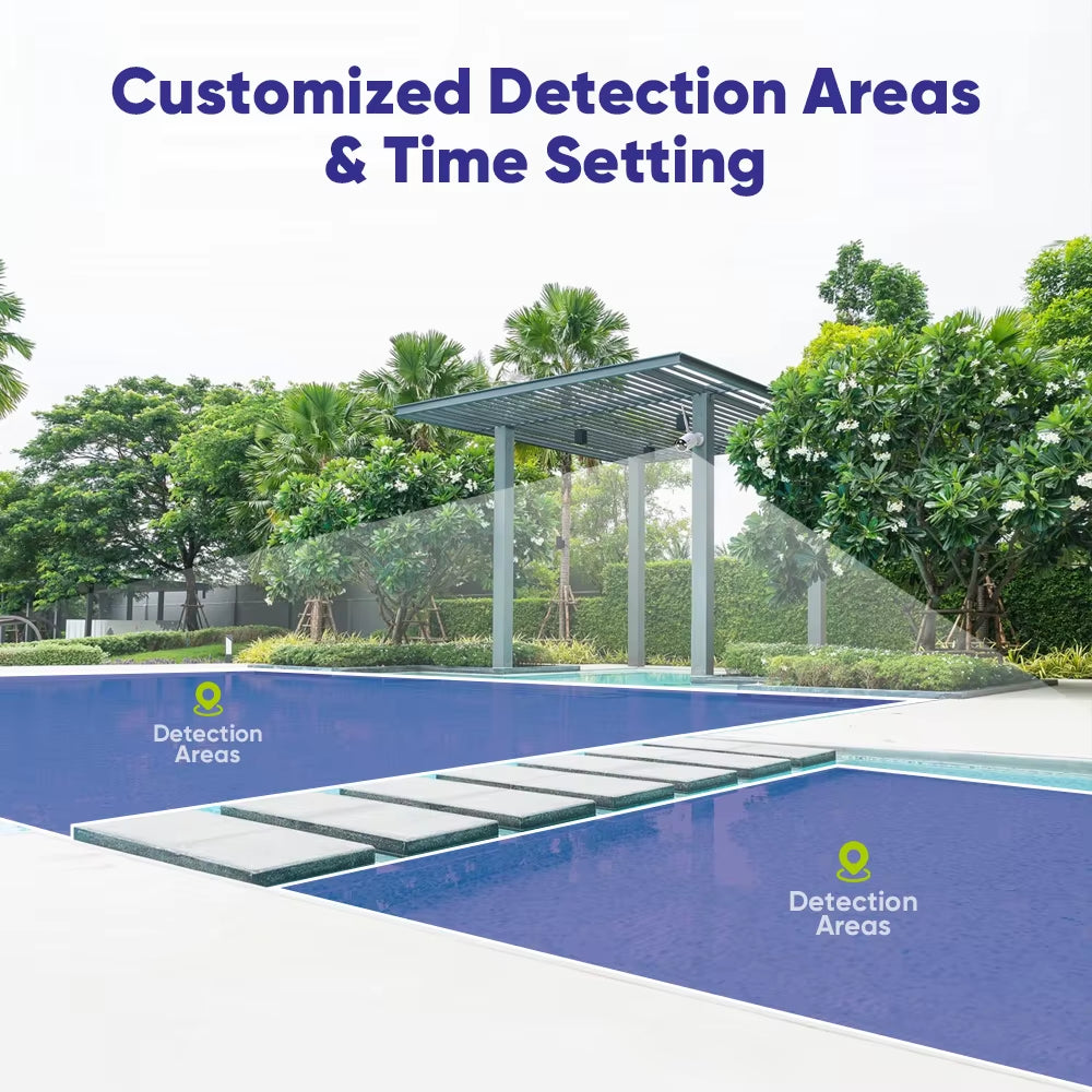 6PCS 5MP Wifi Camera IP Outdoor 10CH NVR Two-Way Audio Wireless Audio Video Security Surveillance Kit Cameras