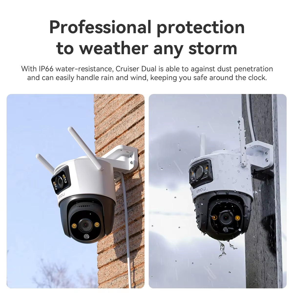 IMOU 10 MP Dual‑Lens Outdoor PTZ Security Camera – AI‑Powered Human & Vehicle Detection, Smart Surveillance for Home & Yard