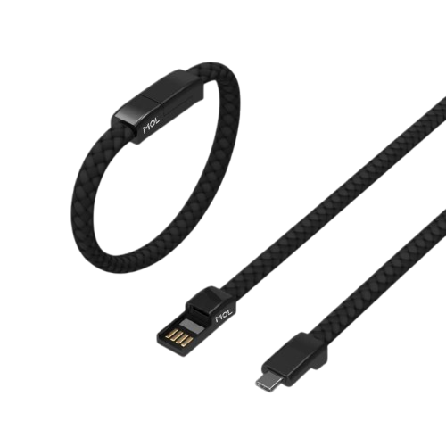 MOL Black FIERCE+C Bracelet Type-C Cable