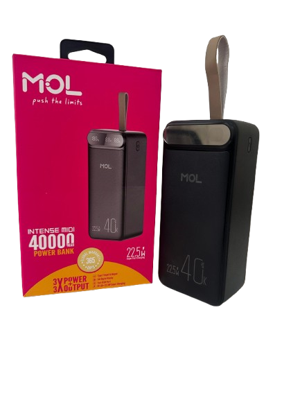 MOL Intense Midi 40000mAh Power Bank – Ultimate High-Capacity Fast Charger