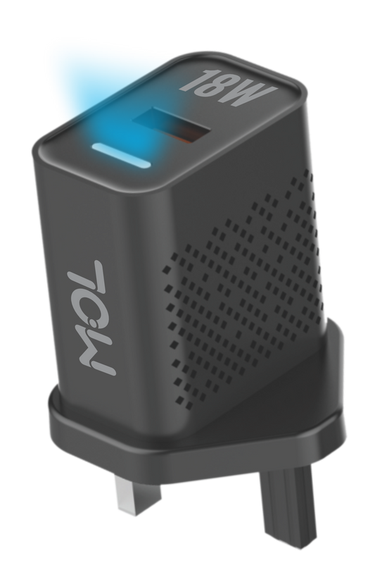 MOL Force 18W Fast Charging Charger With Free 3A Type C Cable