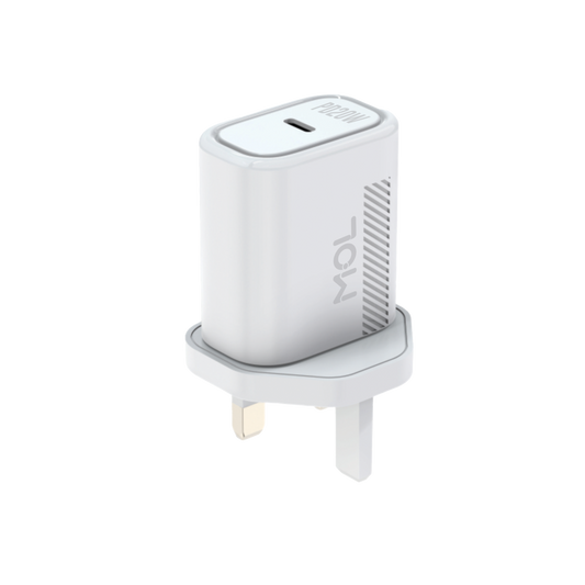 MOL Rush 3A 20W Charger With Free 20W 9V Type C To Lightning Cable