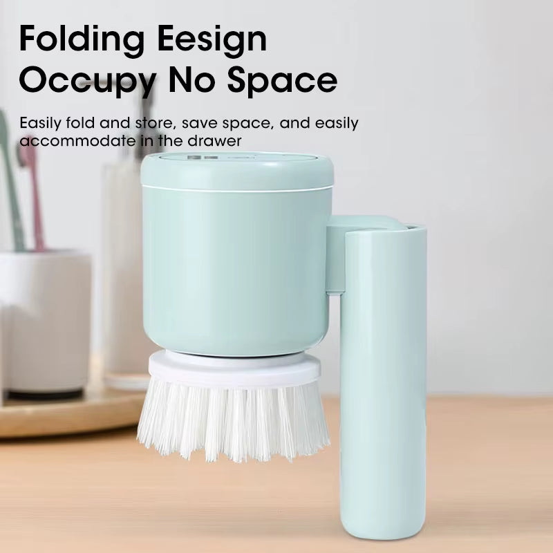 Electric Spin Scrubber – Cordless Cleaning Brush with 5 Attachments for Bathroom & Kitchen