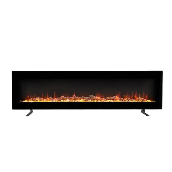 Wall Mount Electric Fireplace with Remote Included, 12 Flame Colours,1800W
