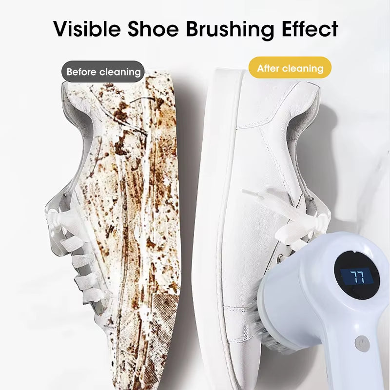 Electric Spin Scrubber – Cordless Cleaning Brush with 5 Attachments for Bathroom & Kitchen