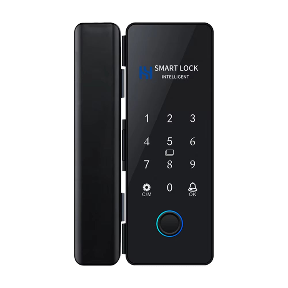 Smart Door Lock for Wooden Sliding Glass Door Hahalock App Biometric Fingerprint Lock Bluetooth IC Card Electronic Digital Lock