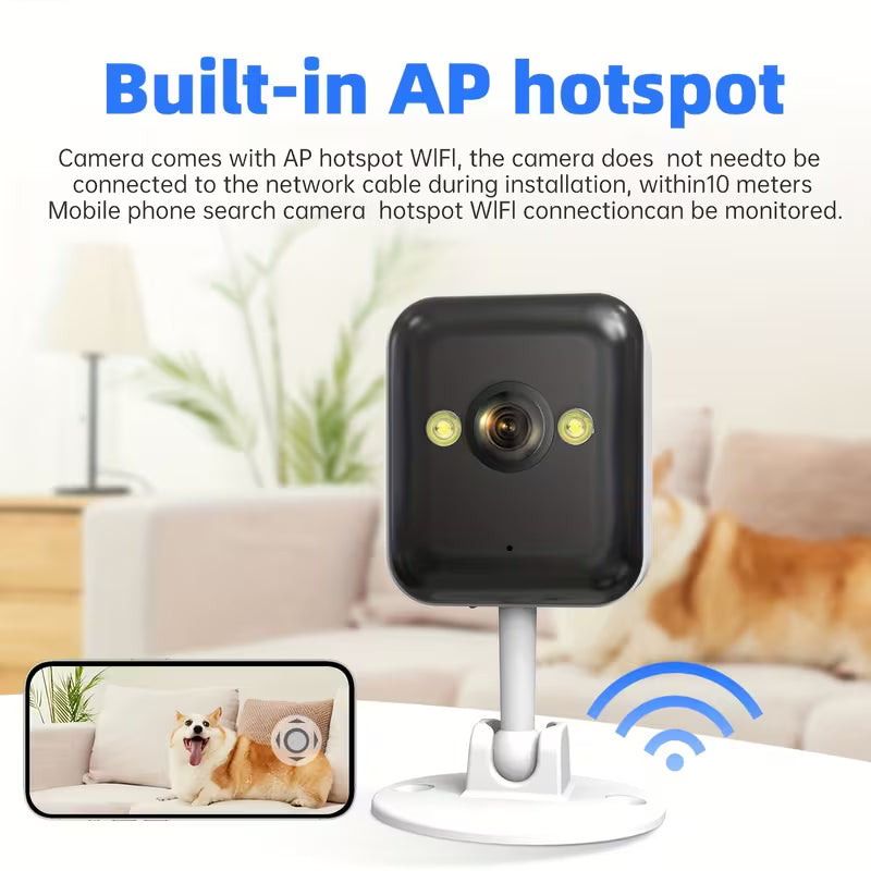 1080P HD Security Camera with Color Night Vision, Motion Alerts & Alexa – USB-Powered Indoor/Outdoor CCTV